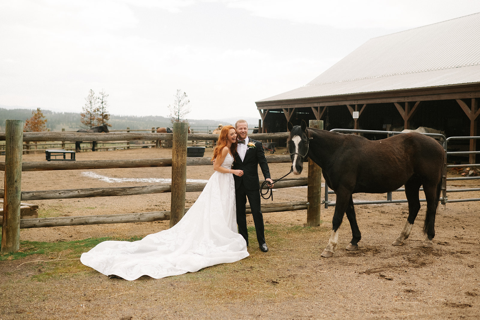 Devil's Thumb Ranch Wedding with Horses